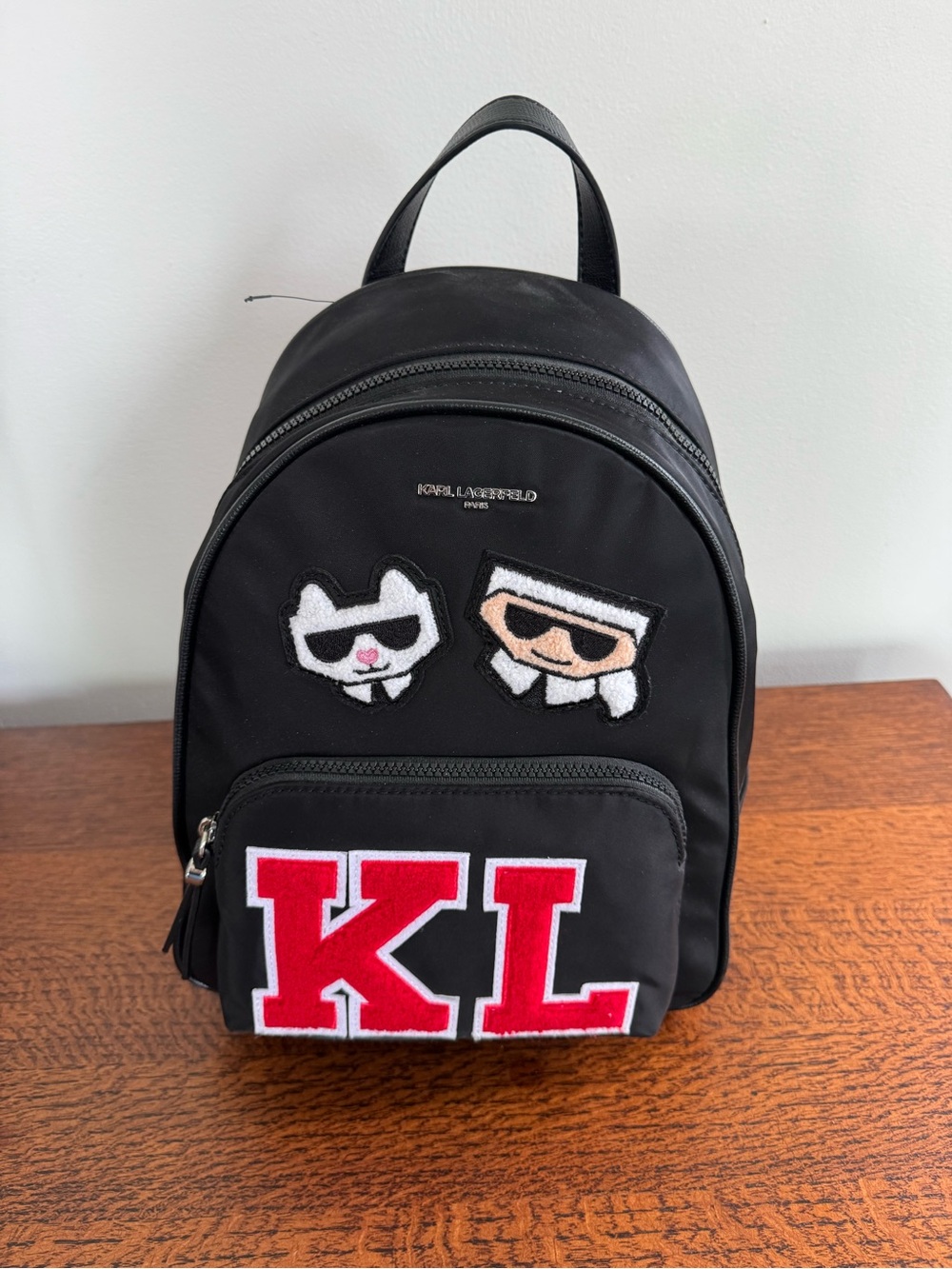 NWT Karl Lagerfeld Paris Khloe Amour Patch Backpack